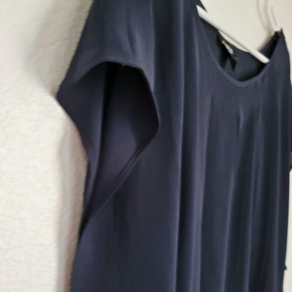 A. BYER Blue Dolman Blouse 100% Polyester Size XL - Picture 3 of 6